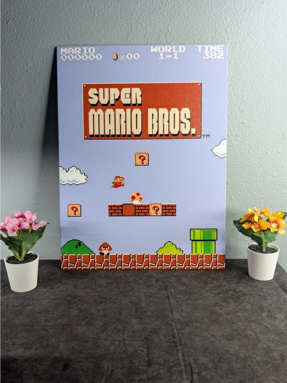 Super Mario Bros. Wall Art Poster - Blue